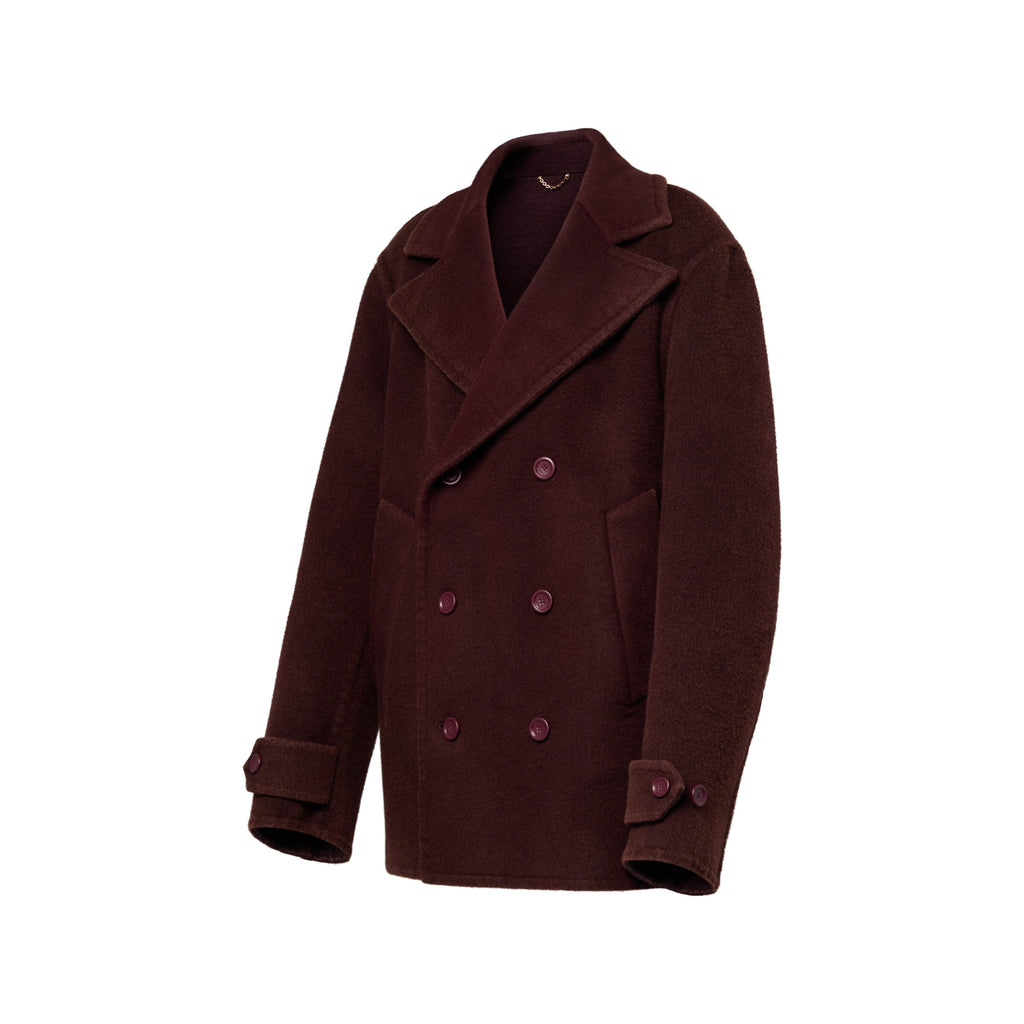 Cashmere Vicuna Double Face Peacoat