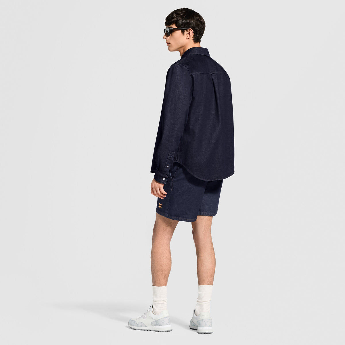Tailored Denim Shorts