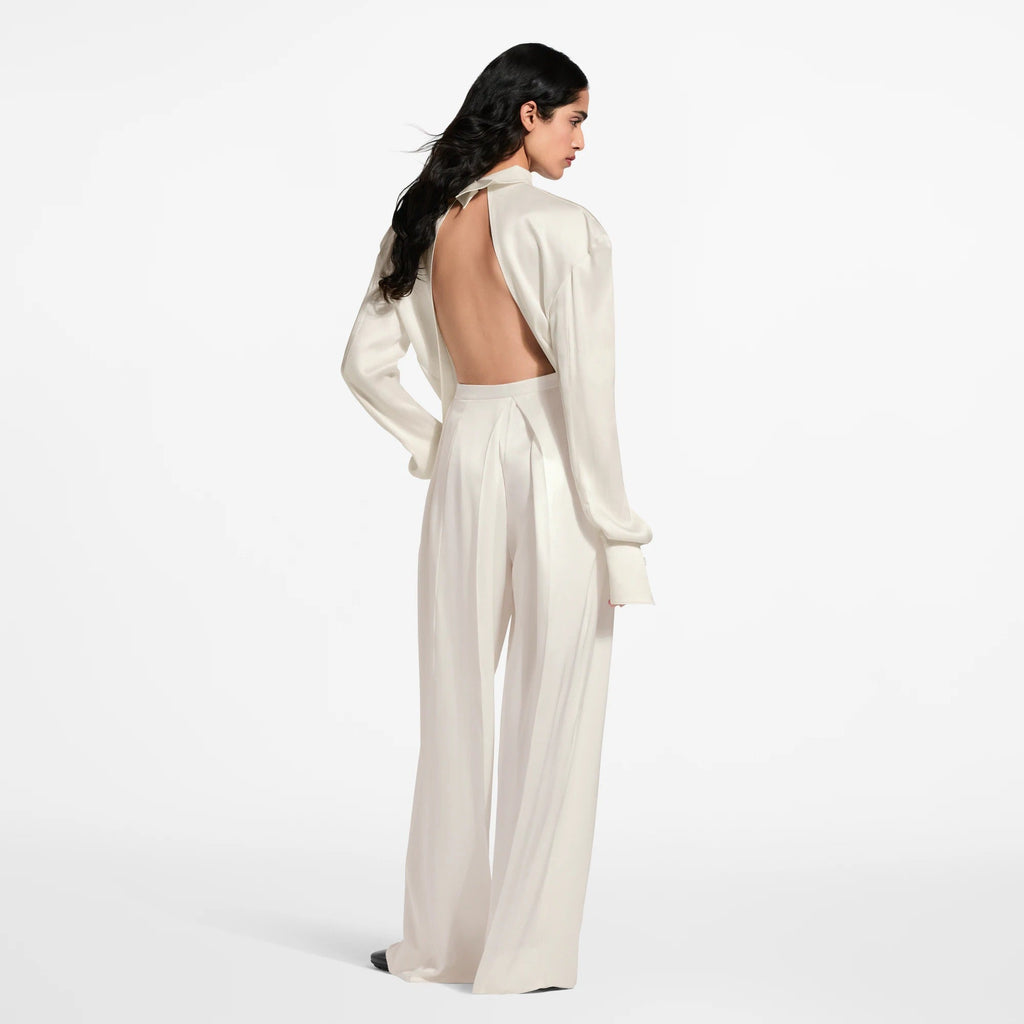 Silk Pleat Pants