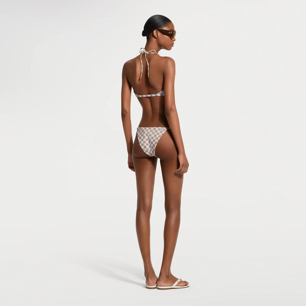 Damier Triangle Bikini Top