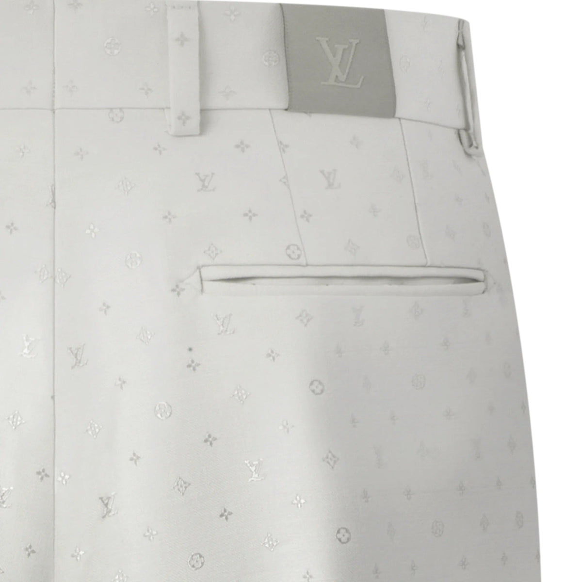 Monogram Silk-Mohair-Blend Gaston Pants