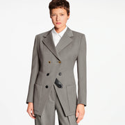 Asymmetrical Double-Breasted Blazer