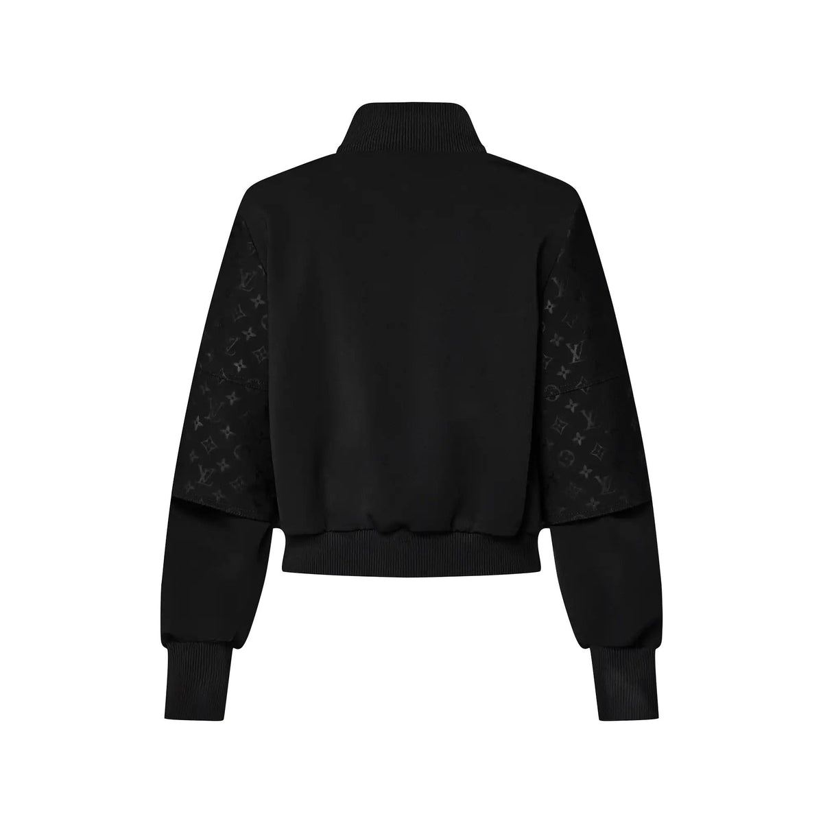 Embossed Monogram Zip-Up Jacket