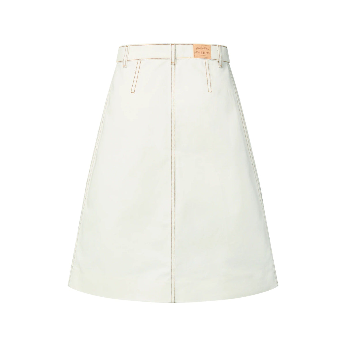 Contrast Stitch Utility Skirt
