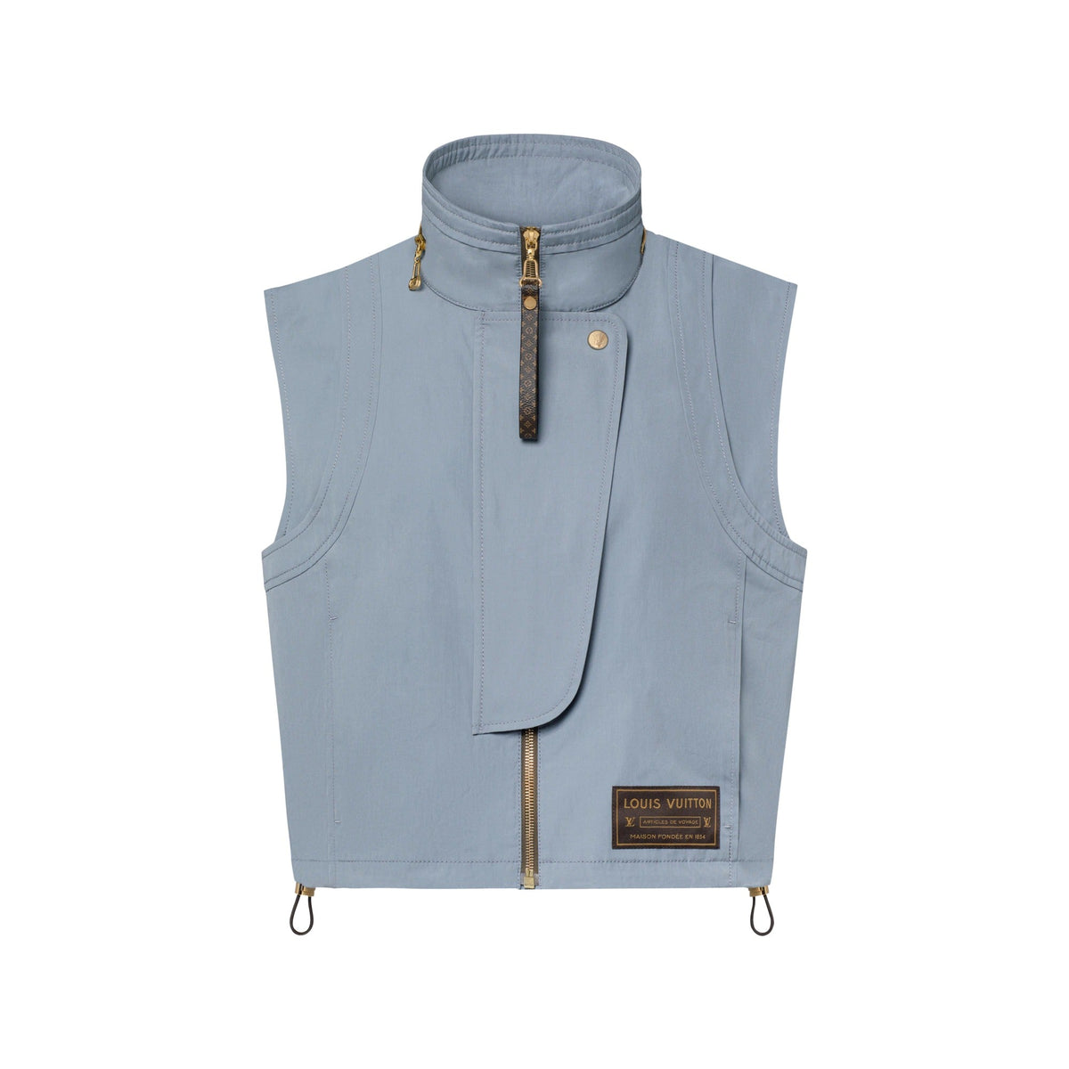 Washed Denim Utility Gilet