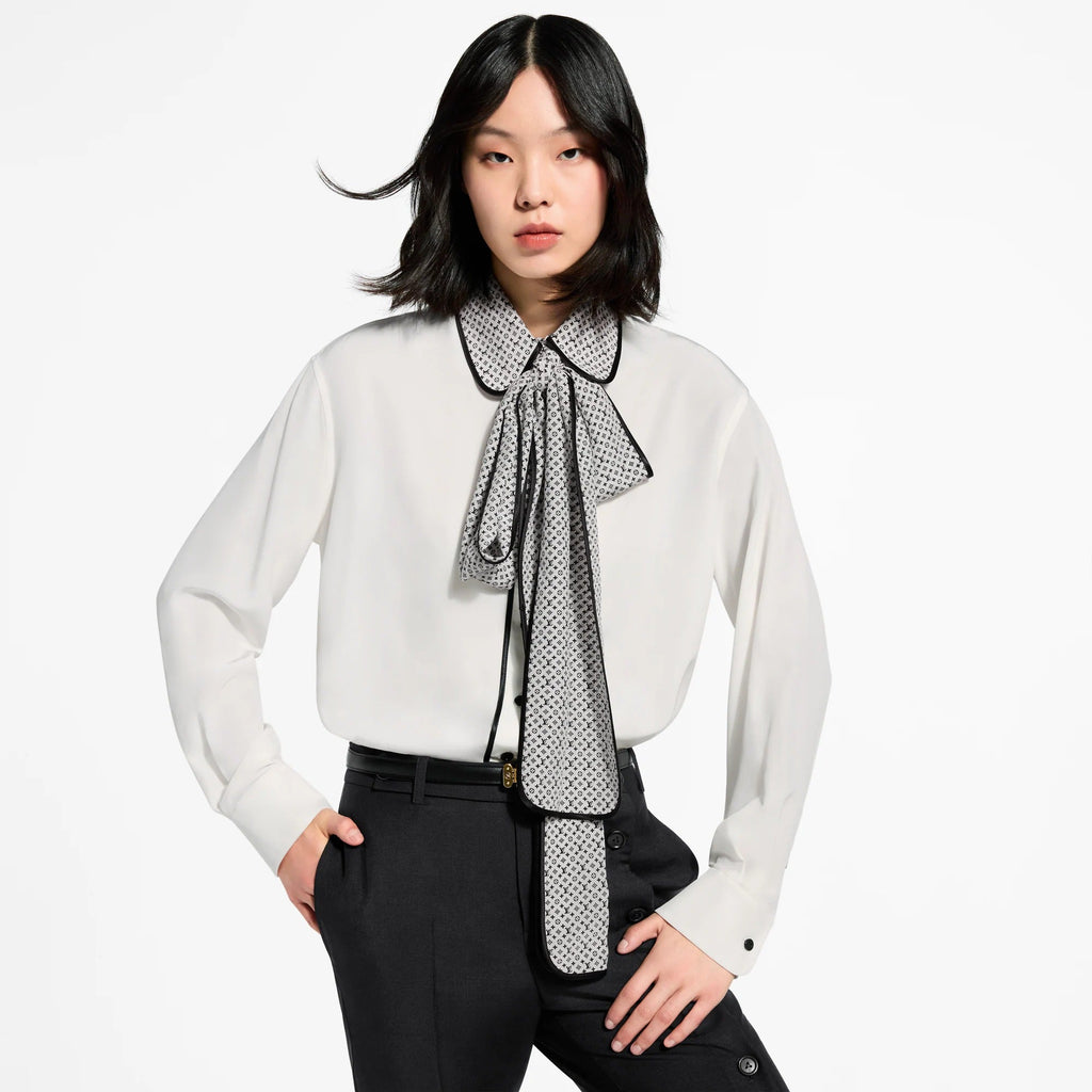 Monogram Collar Blouse