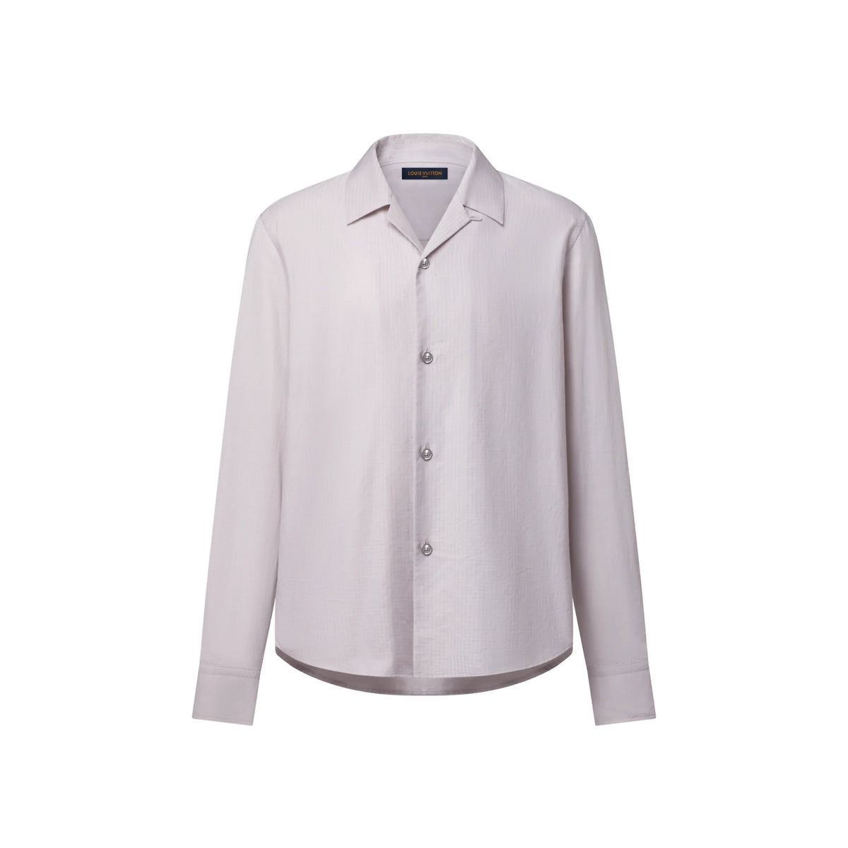 Long-Sleeved Open Collar Shirt