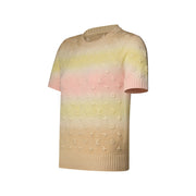 3D Monogram Tie Dye Knit Top