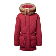 Garment Dyed Parka With Fur Trimmed Hood