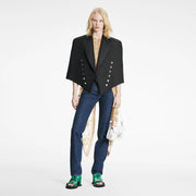 Loose Collar Cape-Sleeve Spencer Jacket