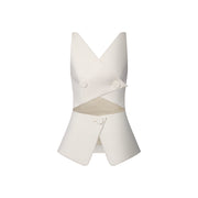 Cut-Out Waistcoat Top