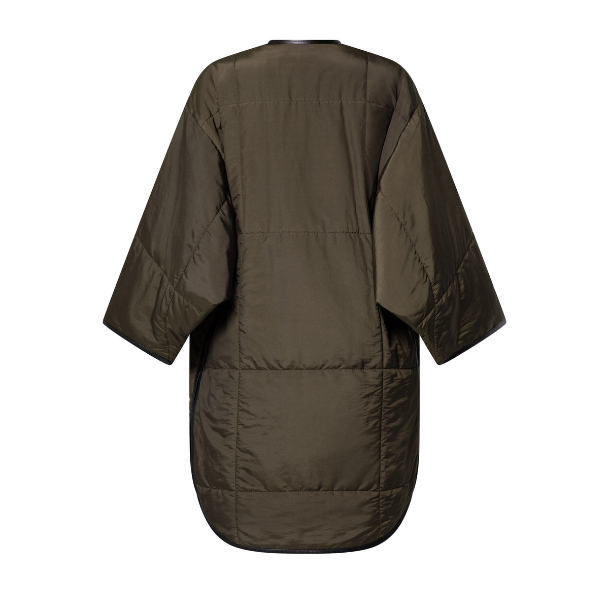 Quilted Toggle Detail Coat
