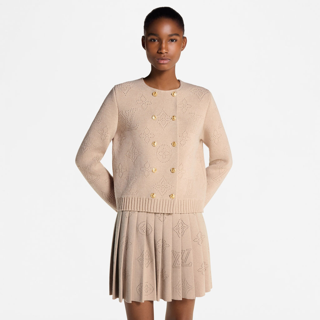 Double-Breasted Mahina Knit Cardigan