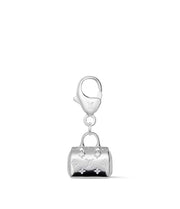 Speedy Silver LV Charm