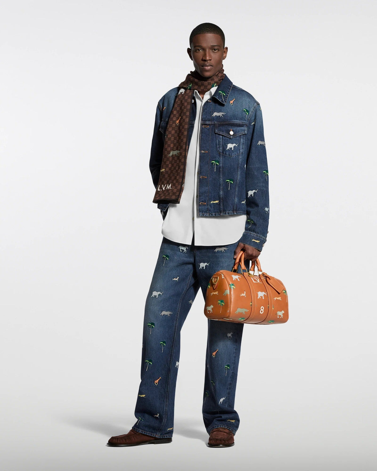 LV x The Darjeling Limited Damier Stole