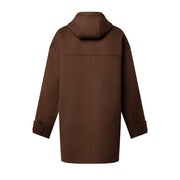 Hooded Button-Up Coat
