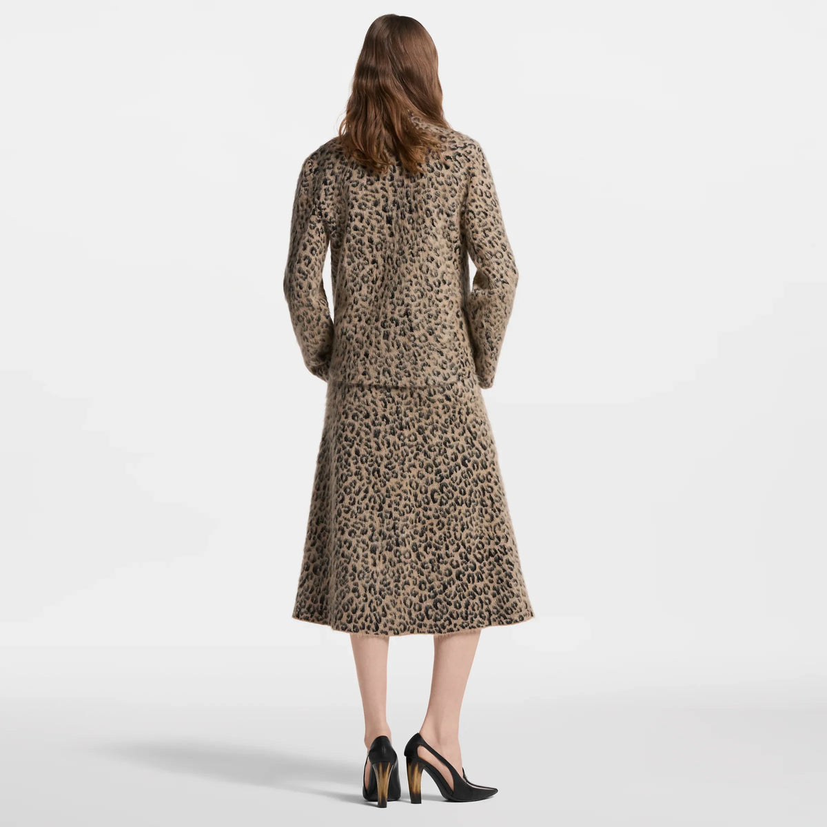 Leopard Knit Jacket