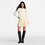 3D Monogram Knit Pullover