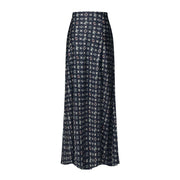 Monogram Buoy Flared Maxi Skirt