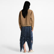 Nouveau Pleated Handkerchief Hem Skirt