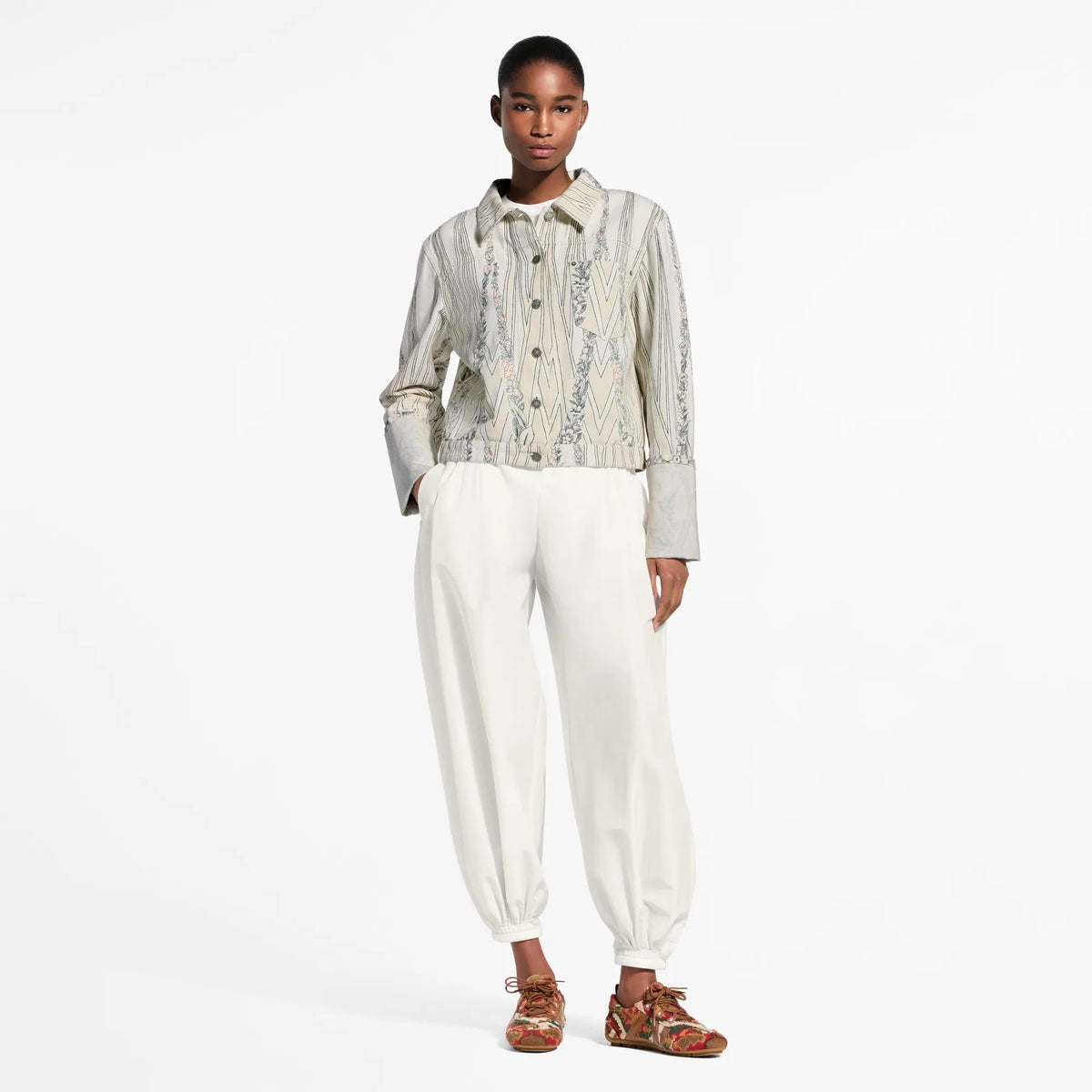 Cotton Poplin Balloon Pants