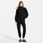 Embossed Monogram Zip-Up Jacket