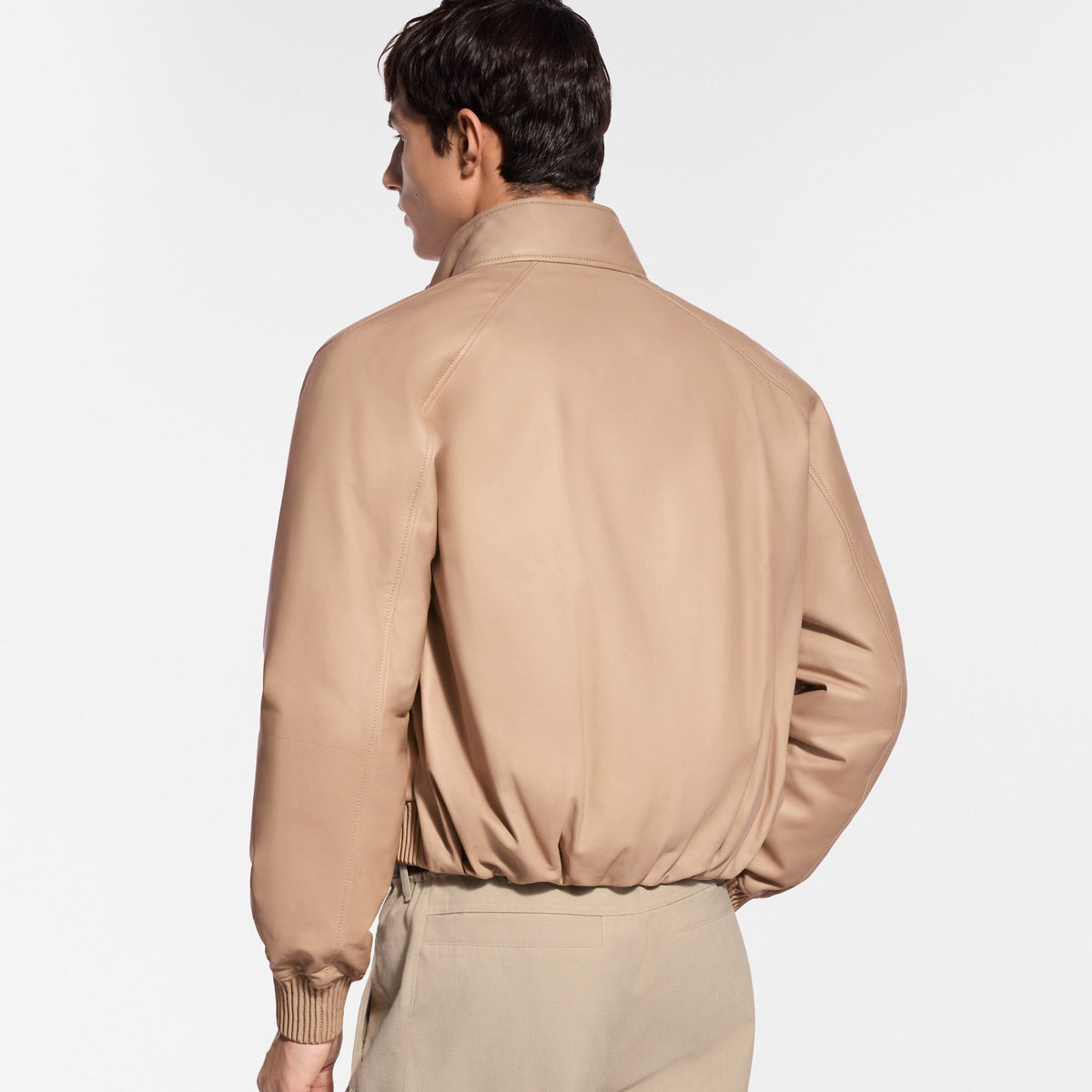 Padded Leather Blouson