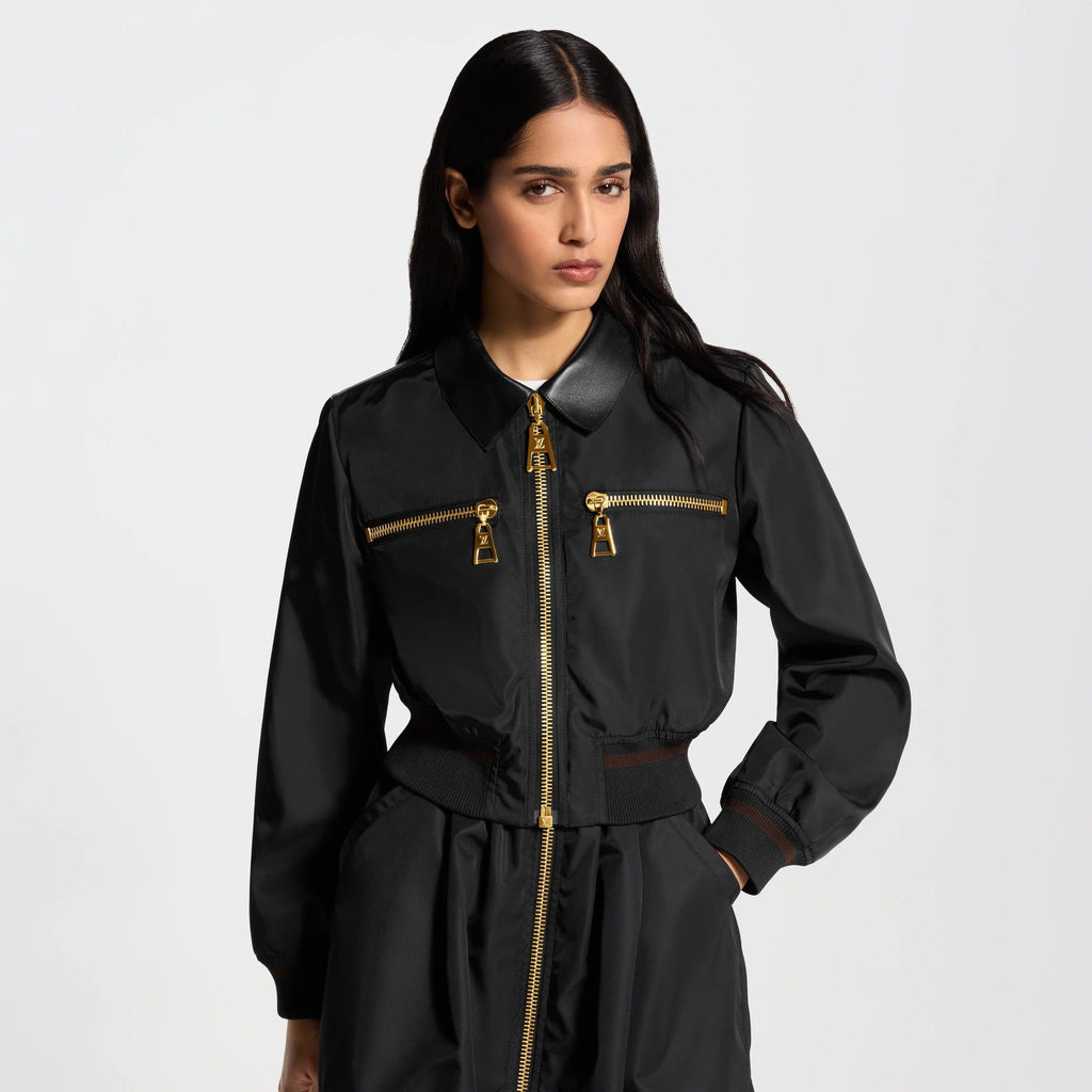 Leather Insert Jacket