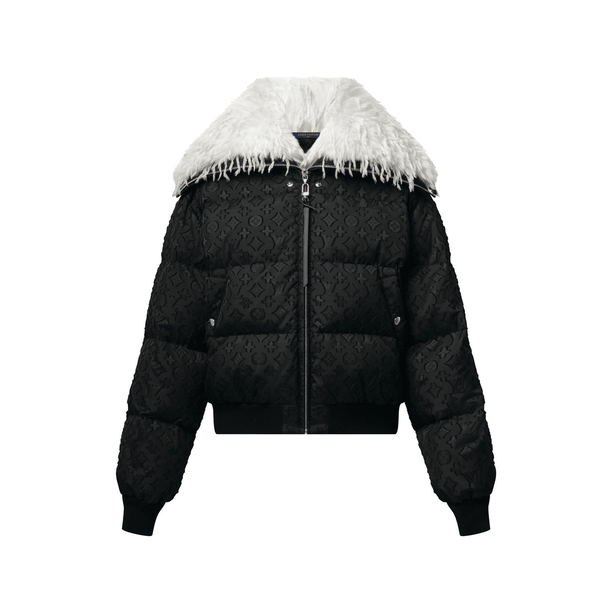Feather Collar Puffer Jacket