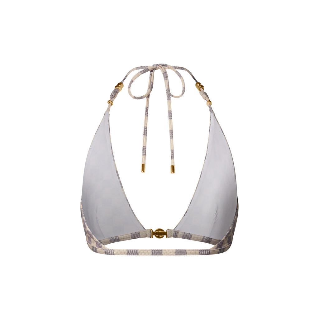 Damier Triangle Bikini Top