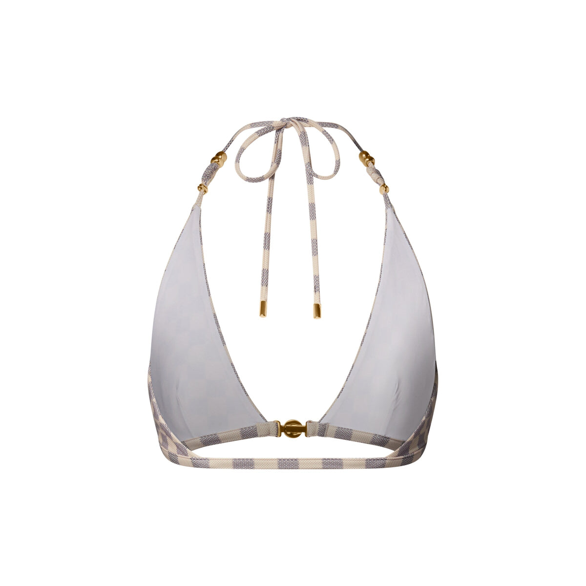 Damier Triangle Bikini Top