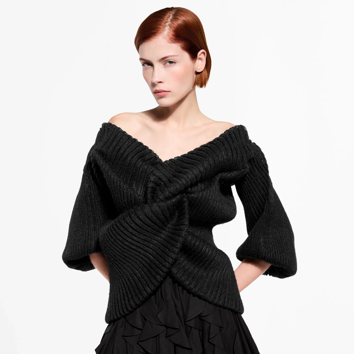 Knot Front Knit Top