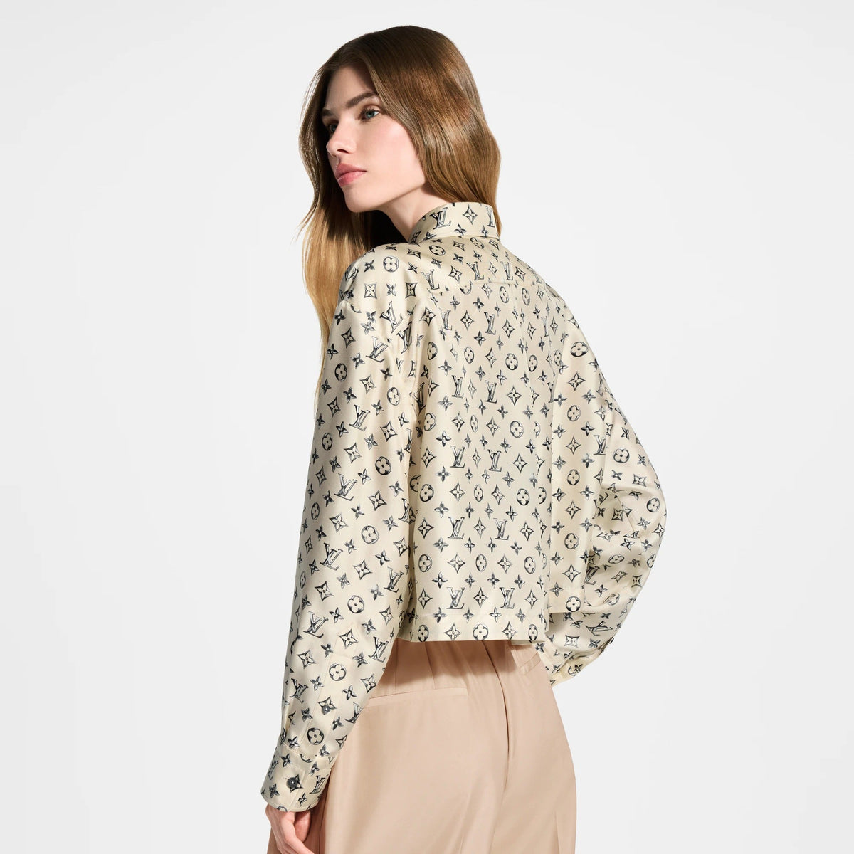 Cropped Buckle Up Shirt