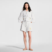 Fringe Hem Toweling Jacket