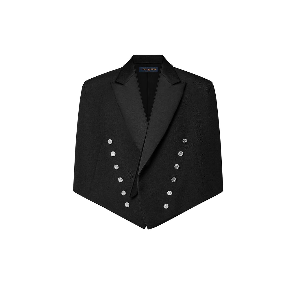 Loose Collar Cape-Sleeve Spencer Jacket