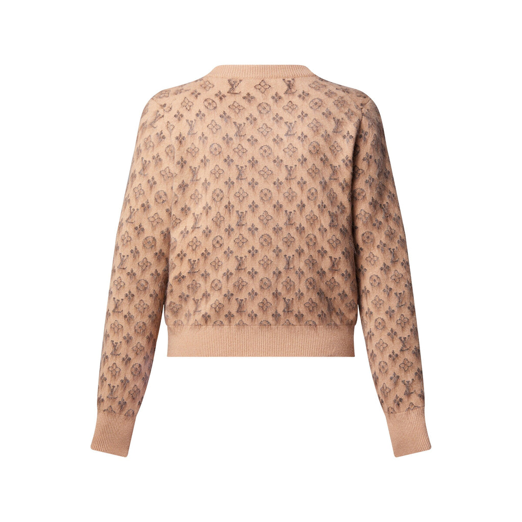 Brushed Monogram Cardigan