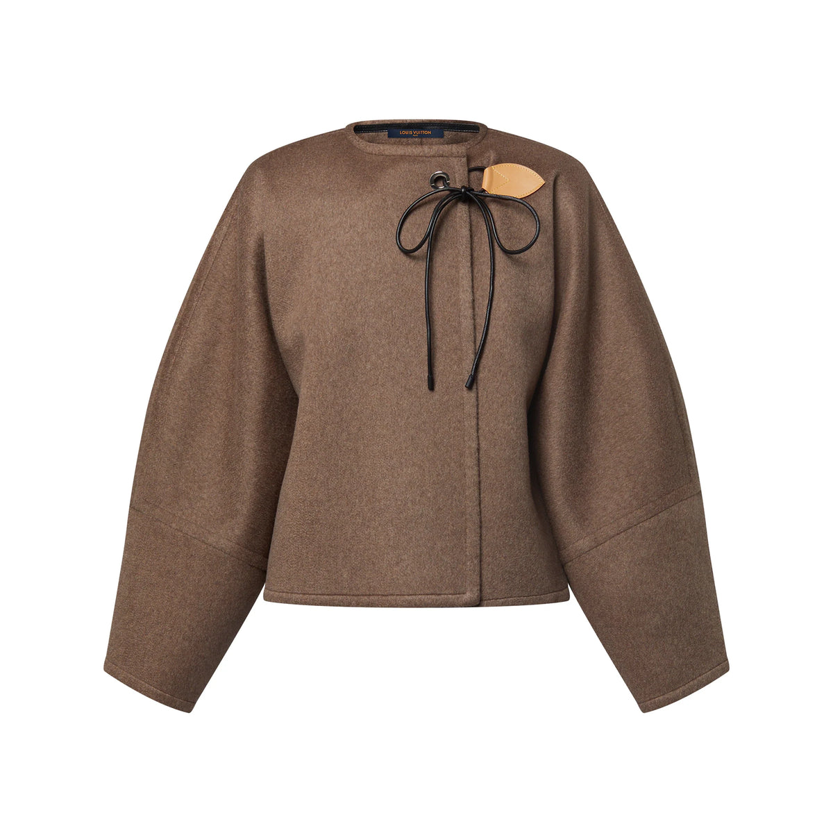 Lace Tie Balloon Sleeve Jacket