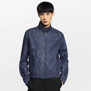 Embellished Denim Harrington Jacket