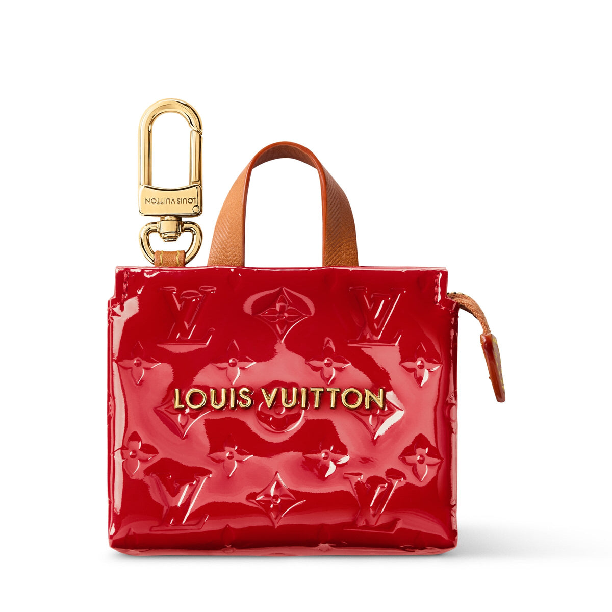 LV Mini Shopper Monogram Vintage Vernis Bag Charm