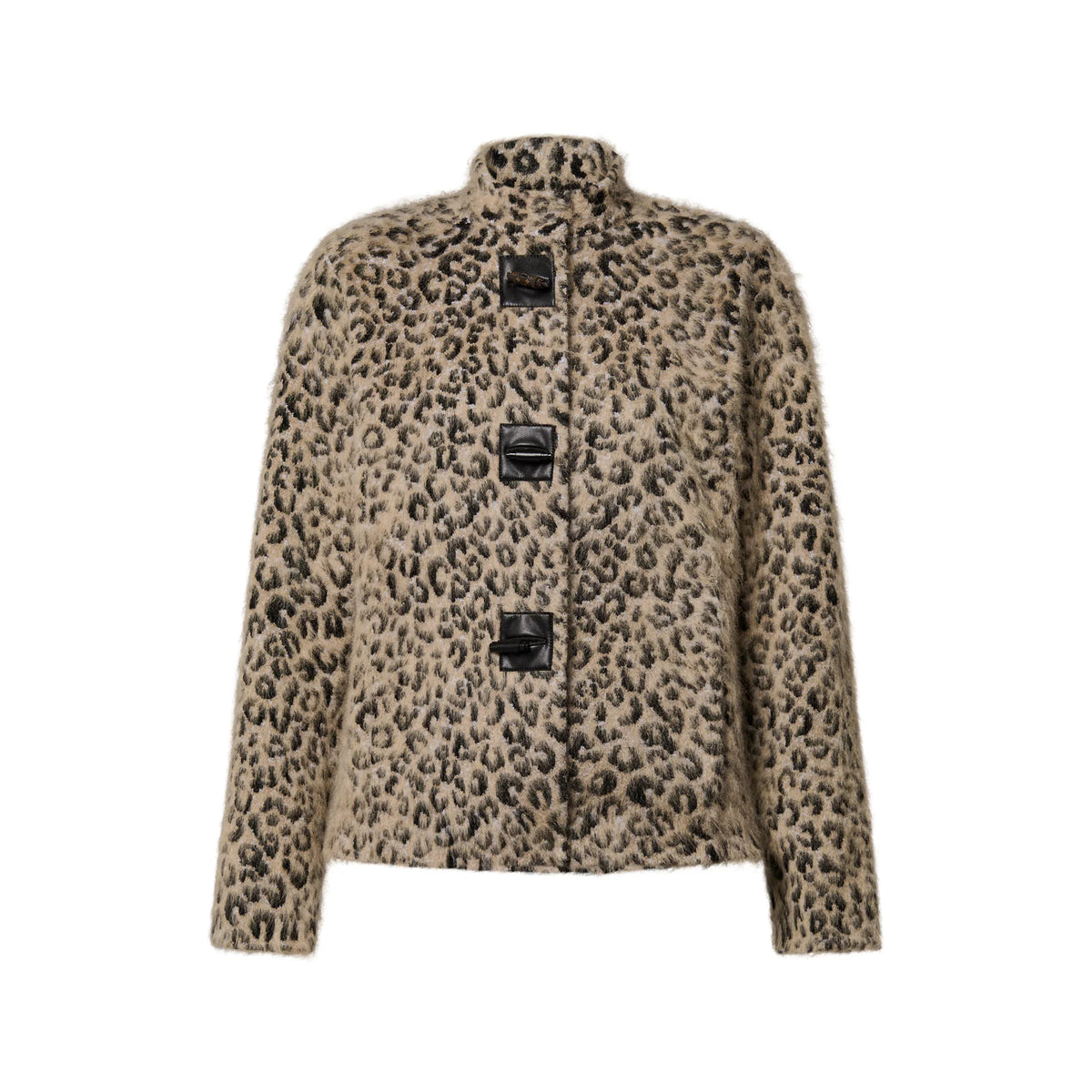 Leopard Knit Jacket