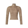 Openwork Glitter Knit Pullover