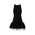 Color-Blocked Ruffle Hem Dress