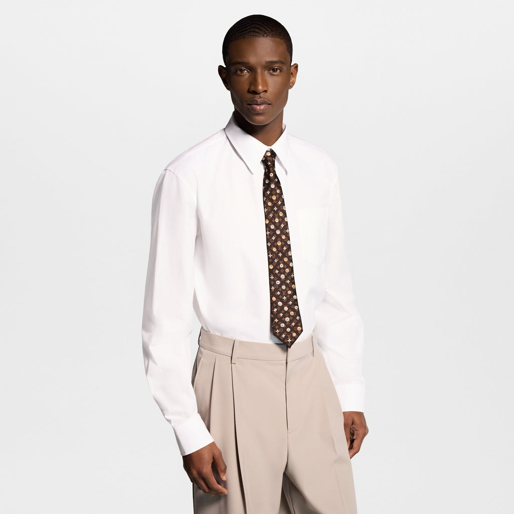 Monogram Flower Tie