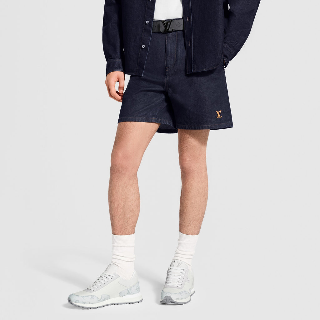 Tailored Denim Shorts