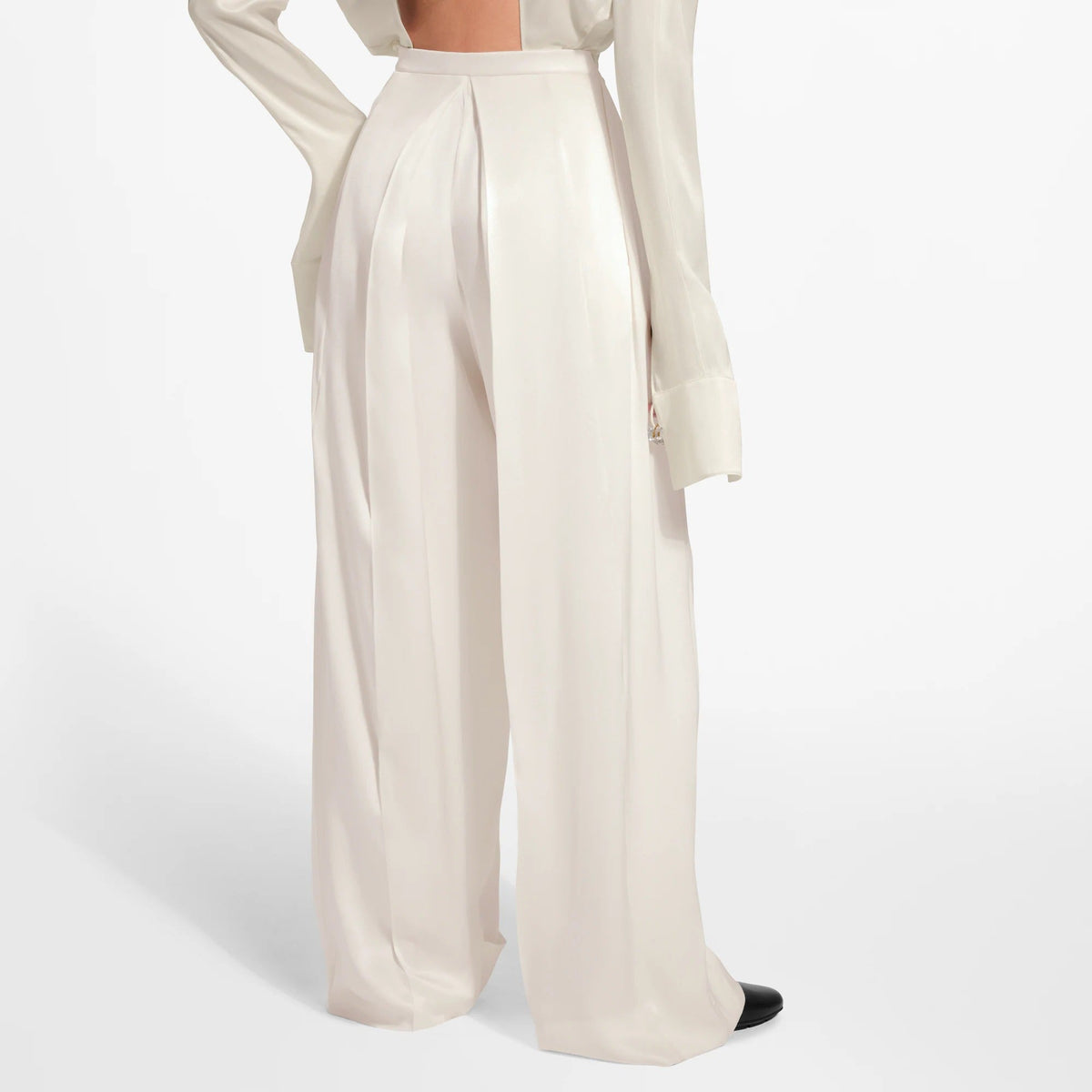 Silk Pleat Pants
