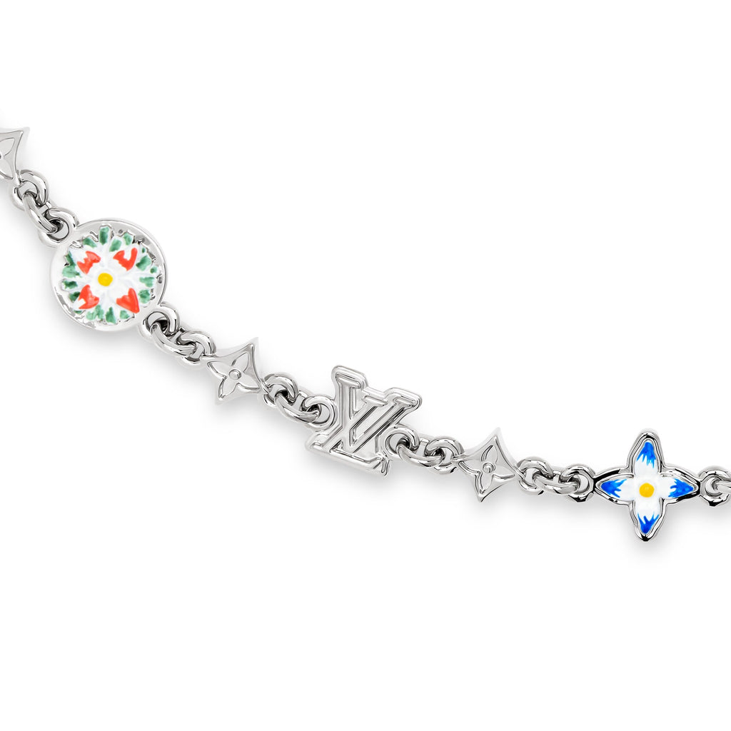 Monogram Flower Chain Belt