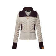 Color-Blocked Knit Jacket
