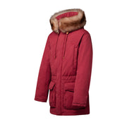 Garment Dyed Parka With Fur Trimmed Hood