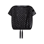 Monogram Lined Mesh Top