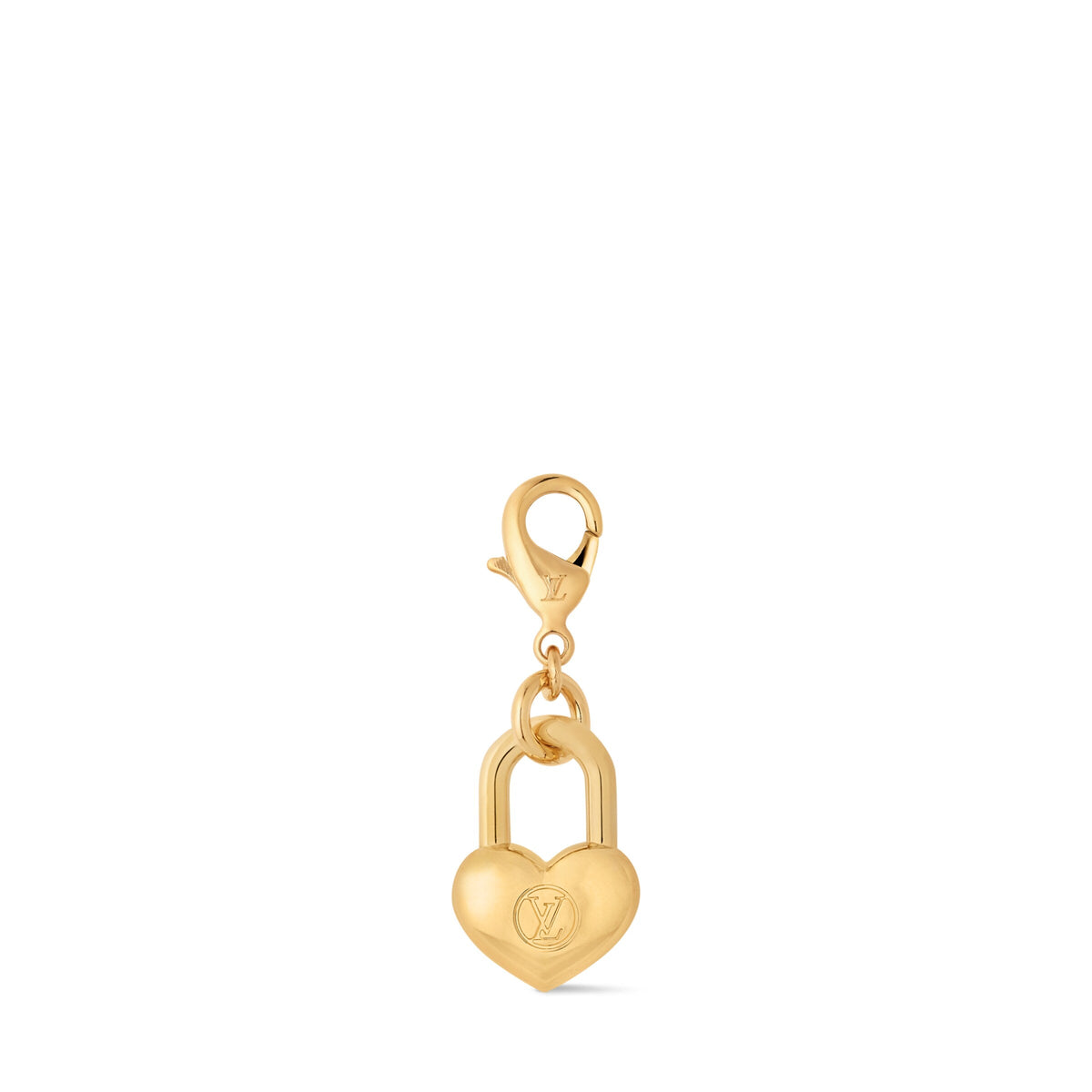Padlock Heart LV Charm